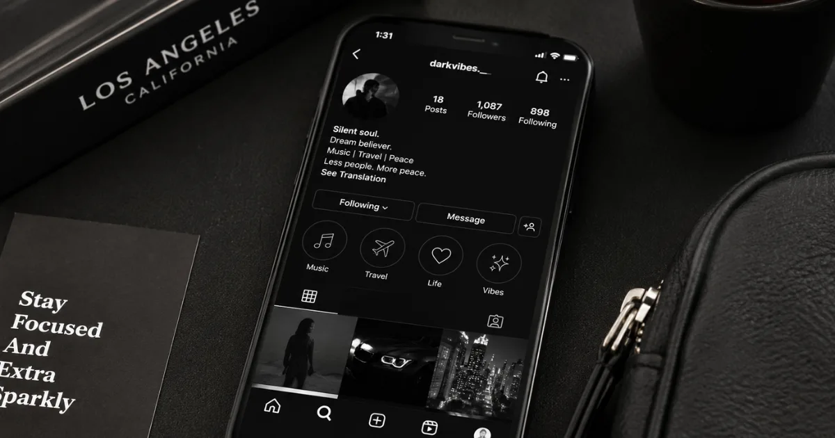 Black Bio for Instagram: The Best Stylish Ideas to Stand Out