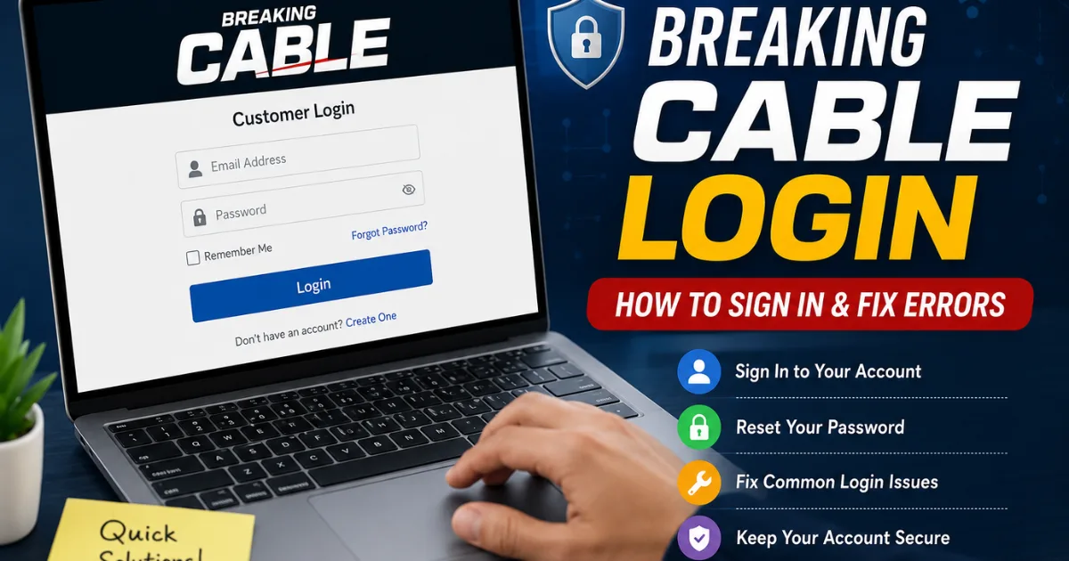 Breaking Cable Login: How to Fix Sign-In Problems Fast