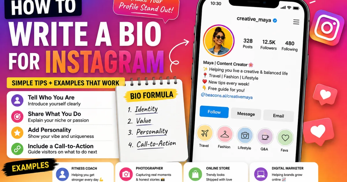 How to Write a Bio for Instagram That Gets Attention