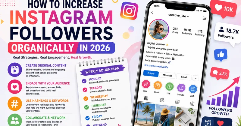 How to Increase Instagram Followers Organically in 2026