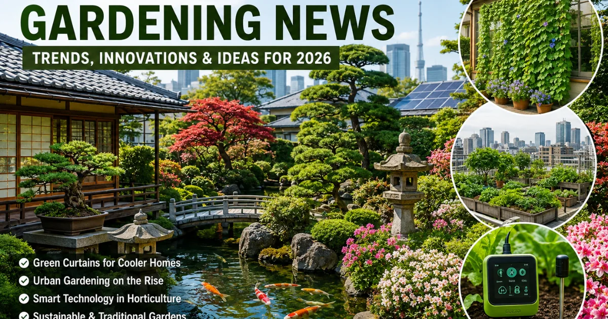 Japan Gardening News: How Heat and Technology Are Changing Gardens