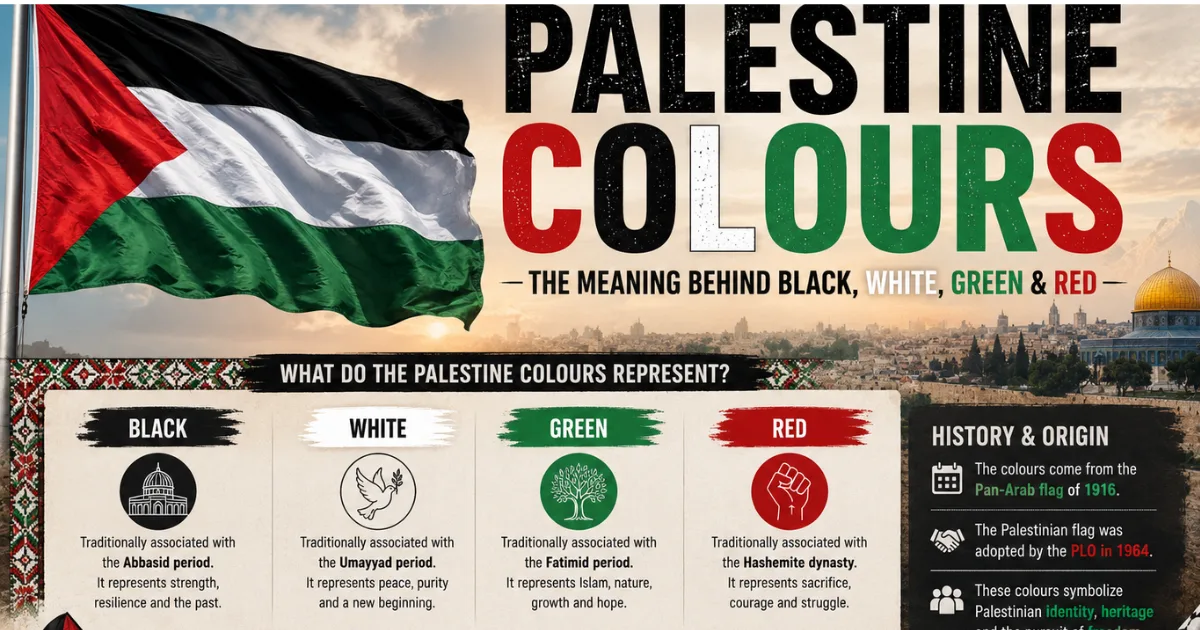 Palestine Colours: The Meaning Behind Black, White, Green and Red