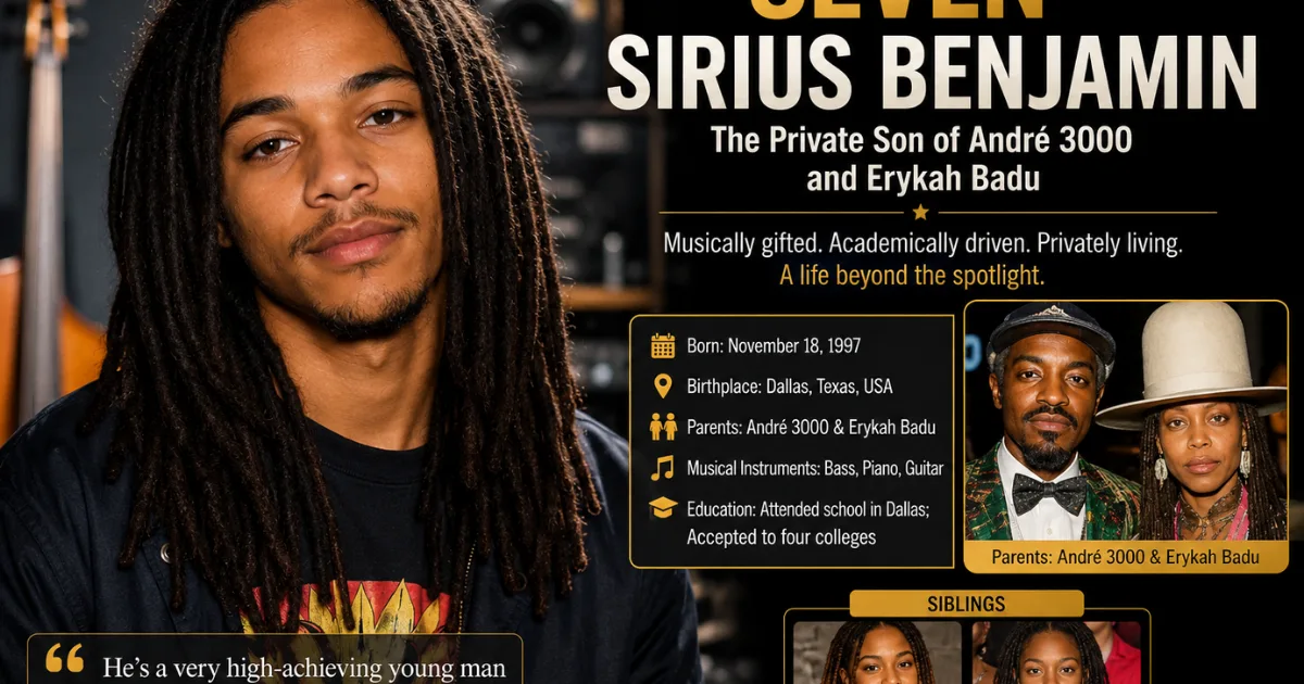 Seven Sirius Benjamin: The Private Life of André 3000 and Erykah Badu’s Son