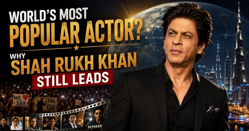 World's Most Popular Actor: Why Shah Rukh Khan Still Leads