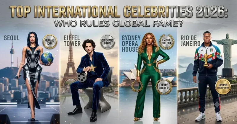 Top international celebrities 2026: Who Rules Global Fame?
