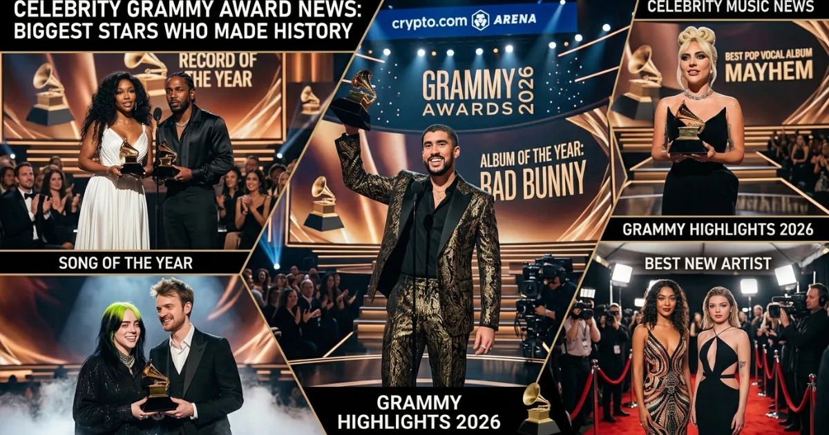 Celebrity Grammy Award News: Biggest Stars Who Made History