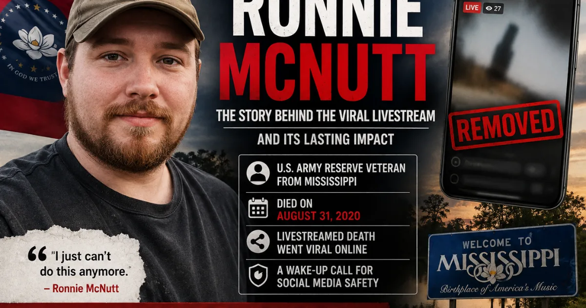 Ronnie McNutt: The Story Behind the Viral Livestream and Its Lasting Impact